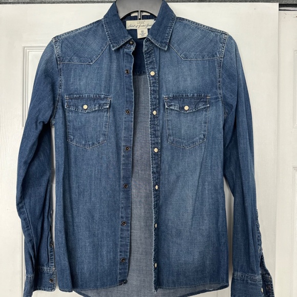 Men’s L.O.G.G. (H&M) Western Shirt - Blue color - Size S - Picture 1 of 3